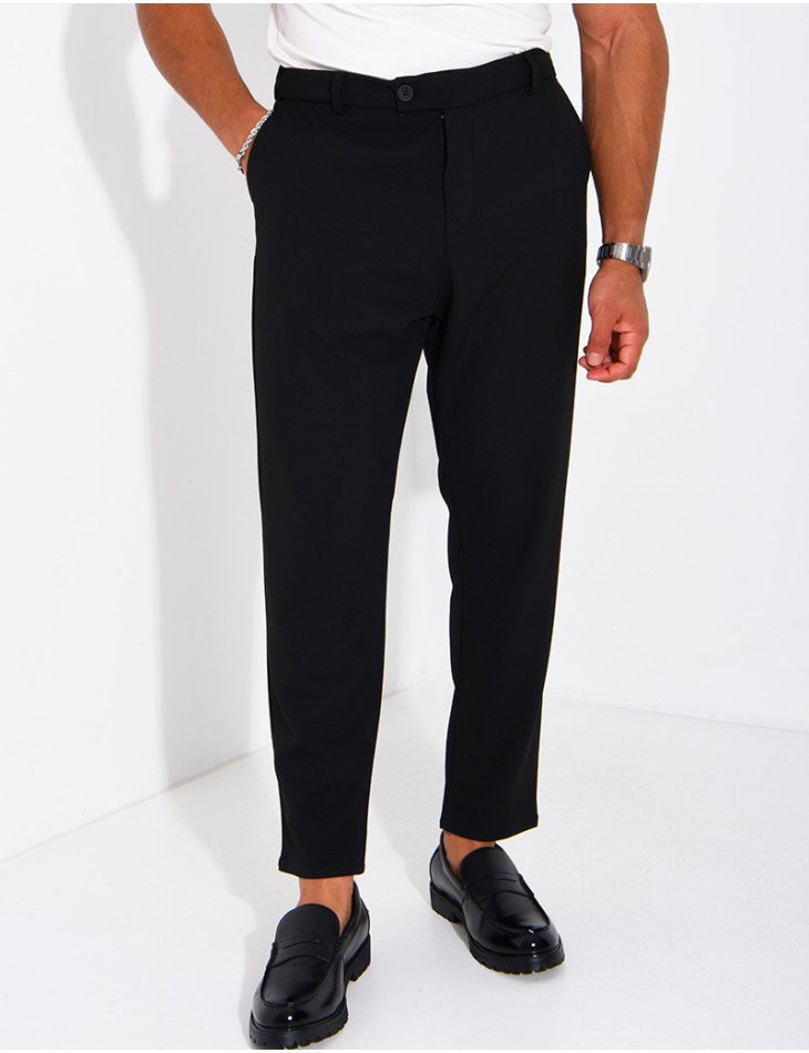 Straight-leg dress pants
