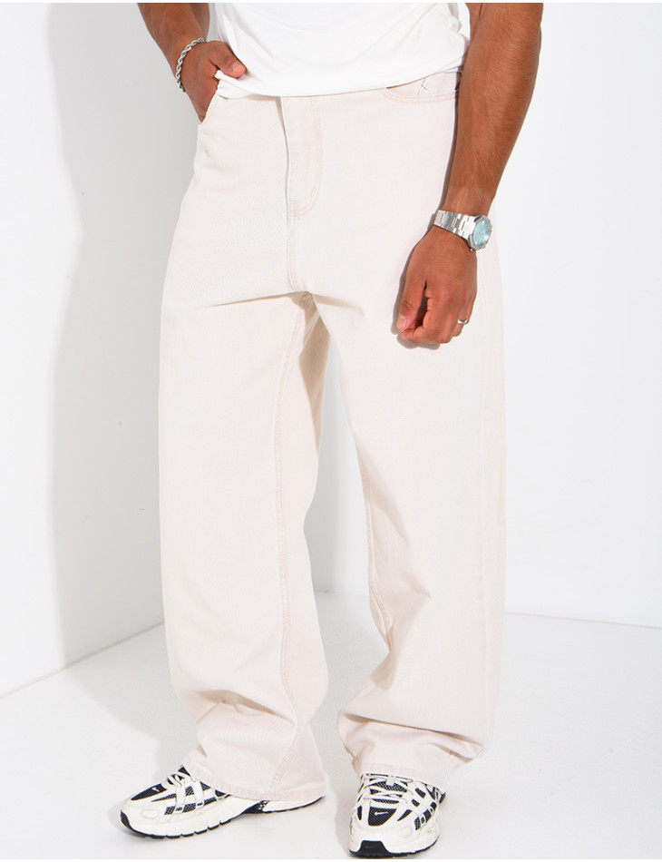 Jeans denim uni homme
