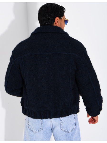 Veste en laine à poches
