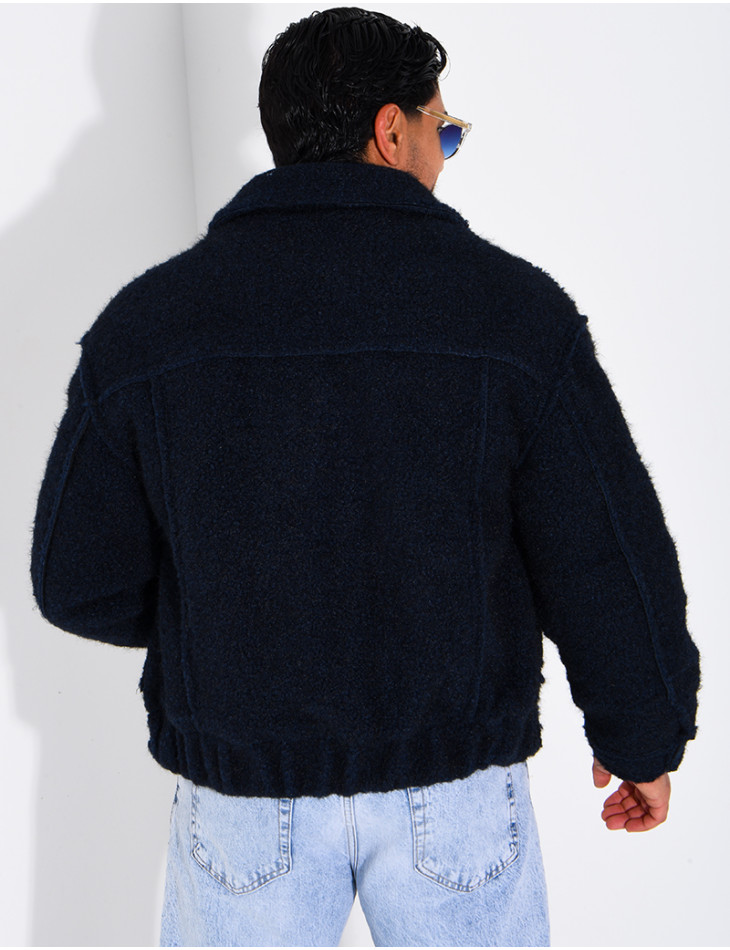 Veste en laine à poches