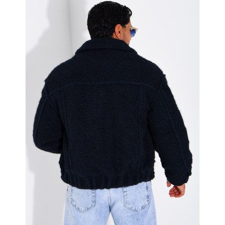 Veste en laine à poches