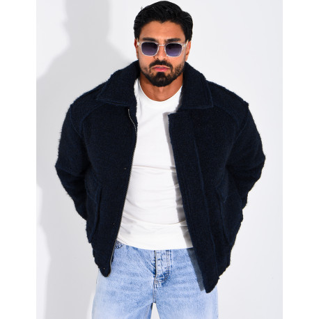 Veste en laine à poches