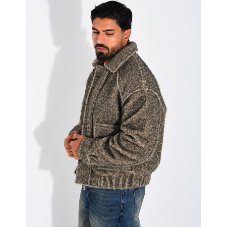 Veste en laine à poches
