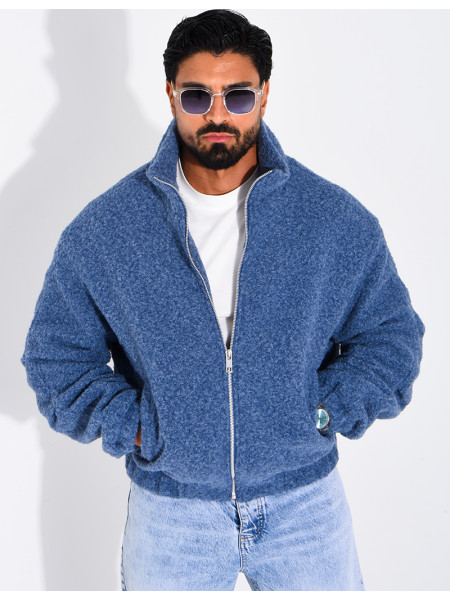 Jacke aus gekochter Wolle