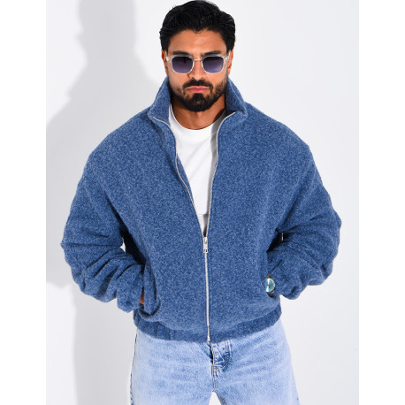Jacke aus gekochter Wolle