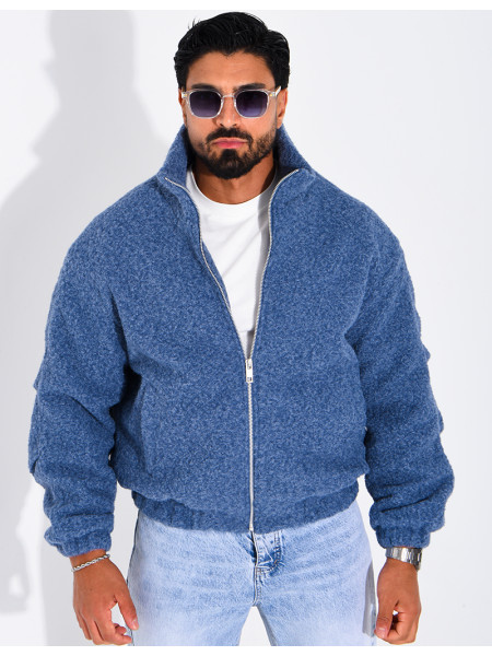 Jacke aus gekochter Wolle