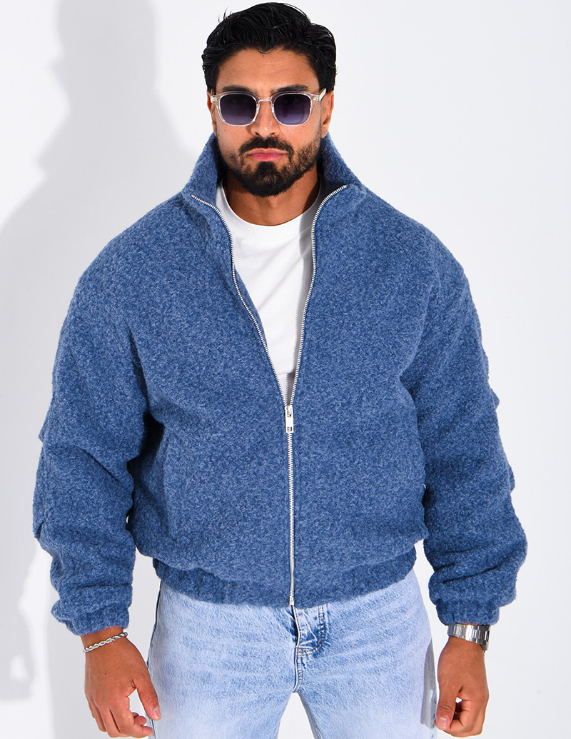 Jacke aus gekochter Wolle