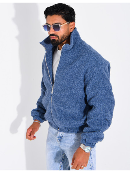 Jacke aus gekochter Wolle