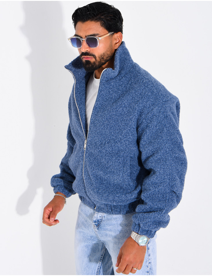 Jacke aus gekochter Wolle