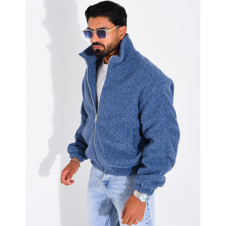 Jacke aus gekochter Wolle