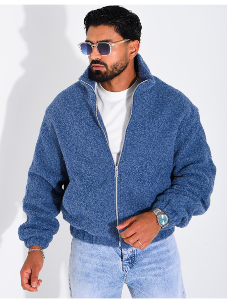 Jacke aus gekochter Wolle