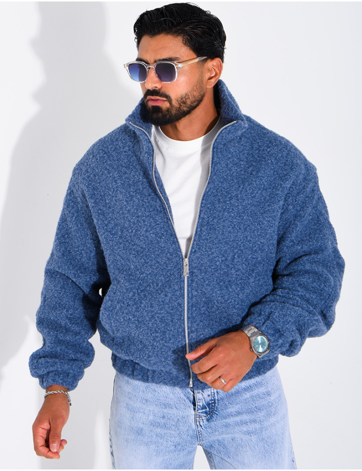 Jacke aus gekochter Wolle