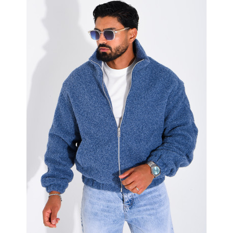 Jacke aus gekochter Wolle