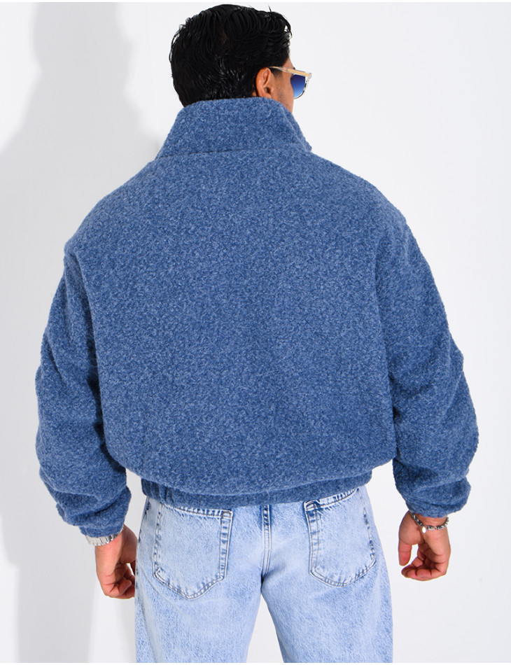 Jacke aus gekochter Wolle