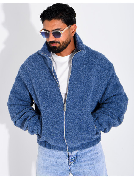 Jacke aus gekochter Wolle