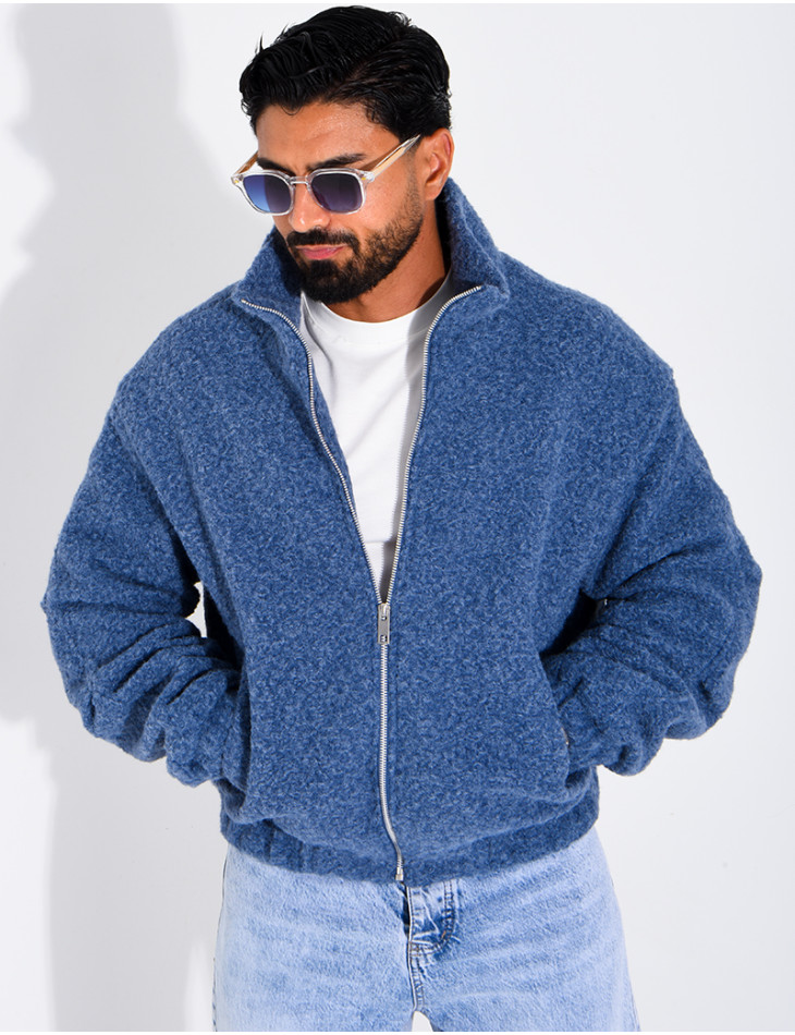 Jacke aus gekochter Wolle