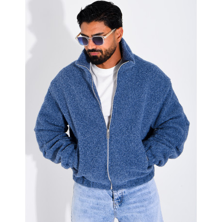 Jacke aus gekochter Wolle