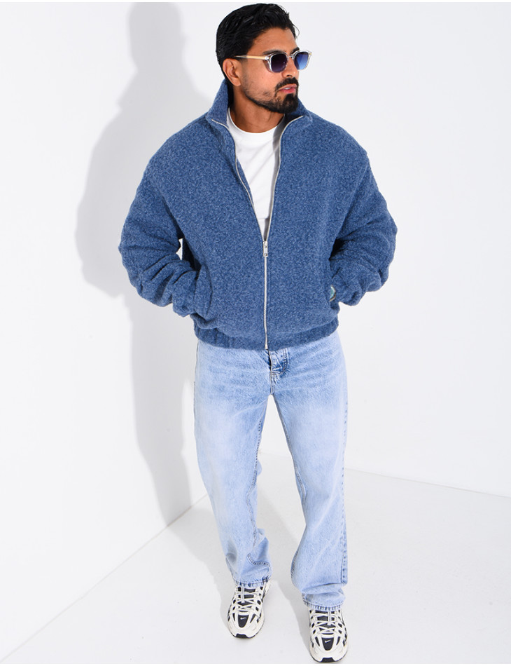 Jacke aus gekochter Wolle