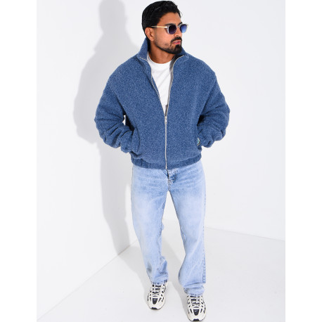 Jacke aus gekochter Wolle