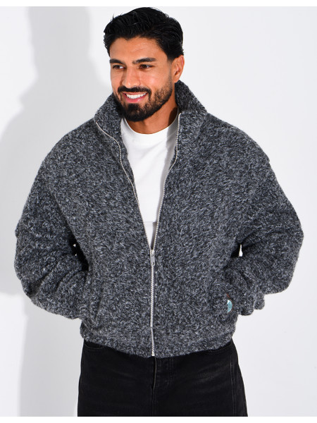 Jacke aus gekochter Wolle