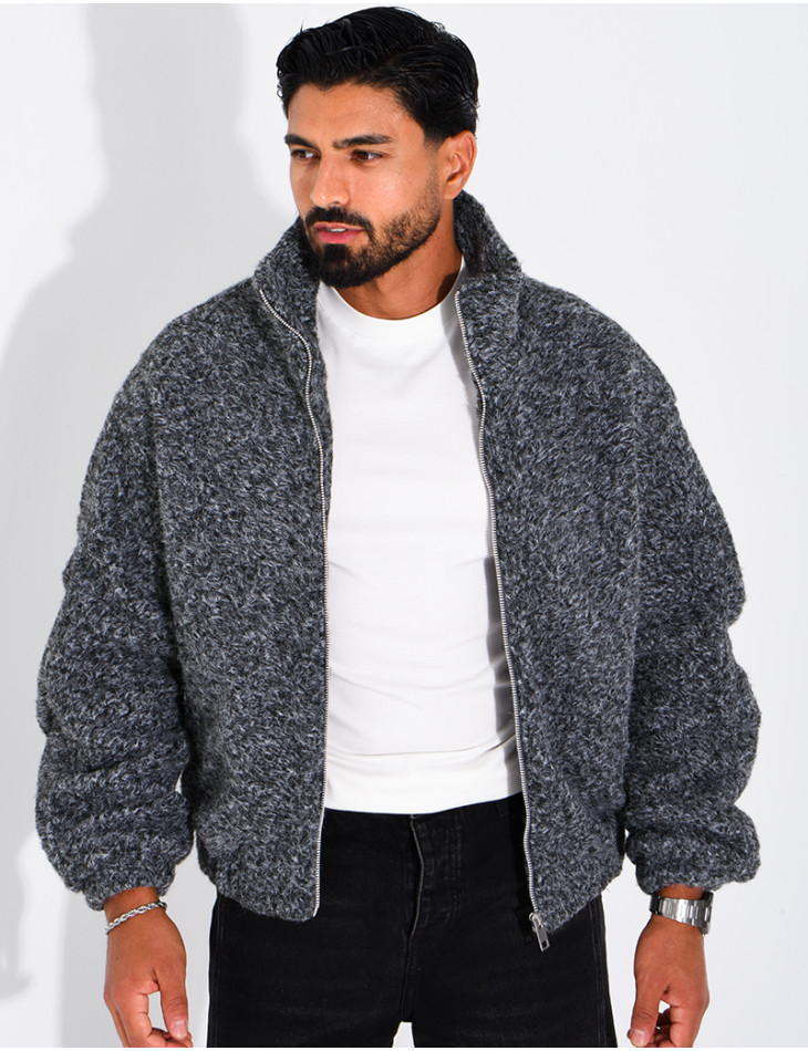 Jacke aus gekochter Wolle