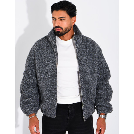Jacke aus gekochter Wolle