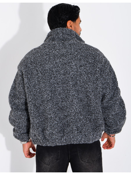 Jacke aus gekochter Wolle