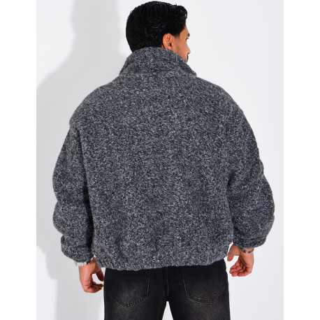 Jacke aus gekochter Wolle