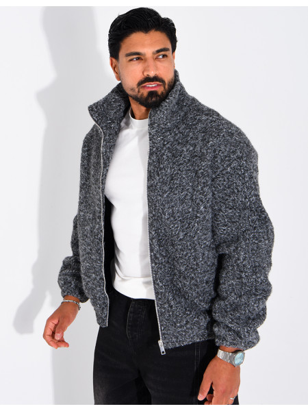 Jacke aus gekochter Wolle