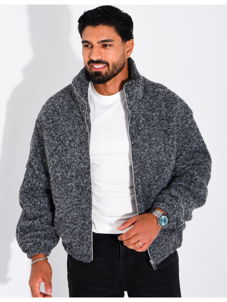 Jacke aus gekochter Wolle