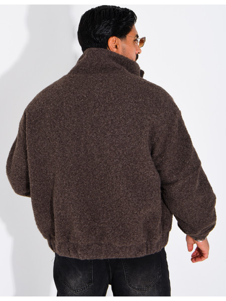 Jacke aus gekochter Wolle