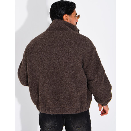 Jacke aus gekochter Wolle