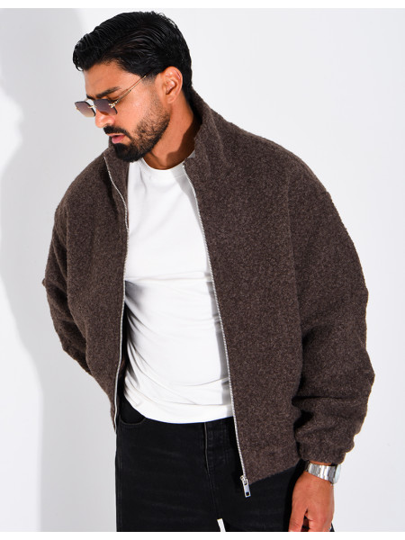 Jacke aus gekochter Wolle
