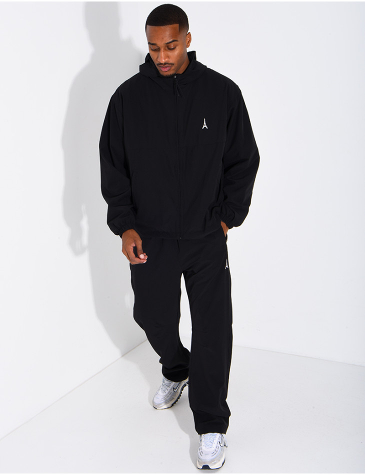 Jogging-Set aus Hose und Kapuzenjacke mit Eiffelturm-Motiv