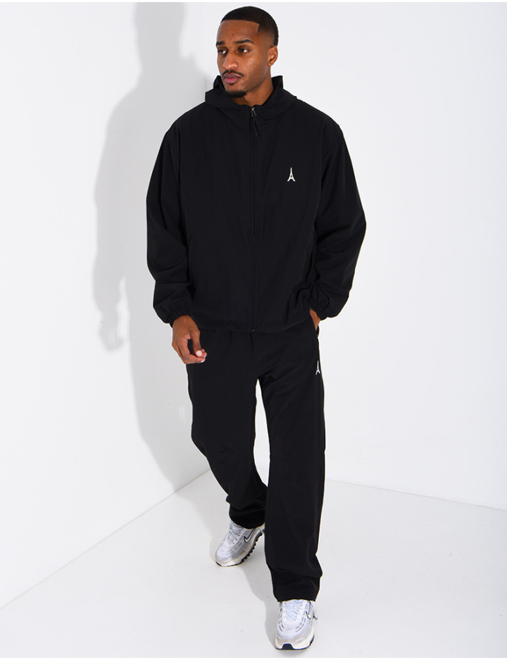 Jogging-Set aus Hose und Kapuzenjacke mit Eiffelturm-Motiv