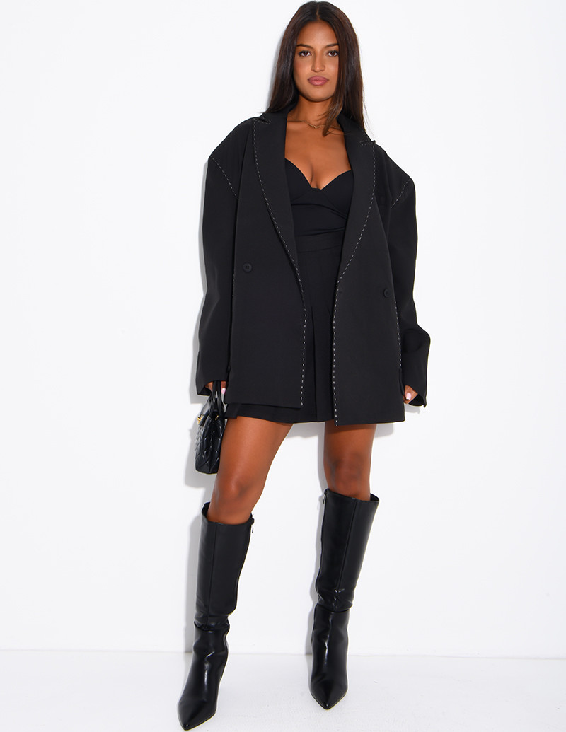 Oversized jacket with...