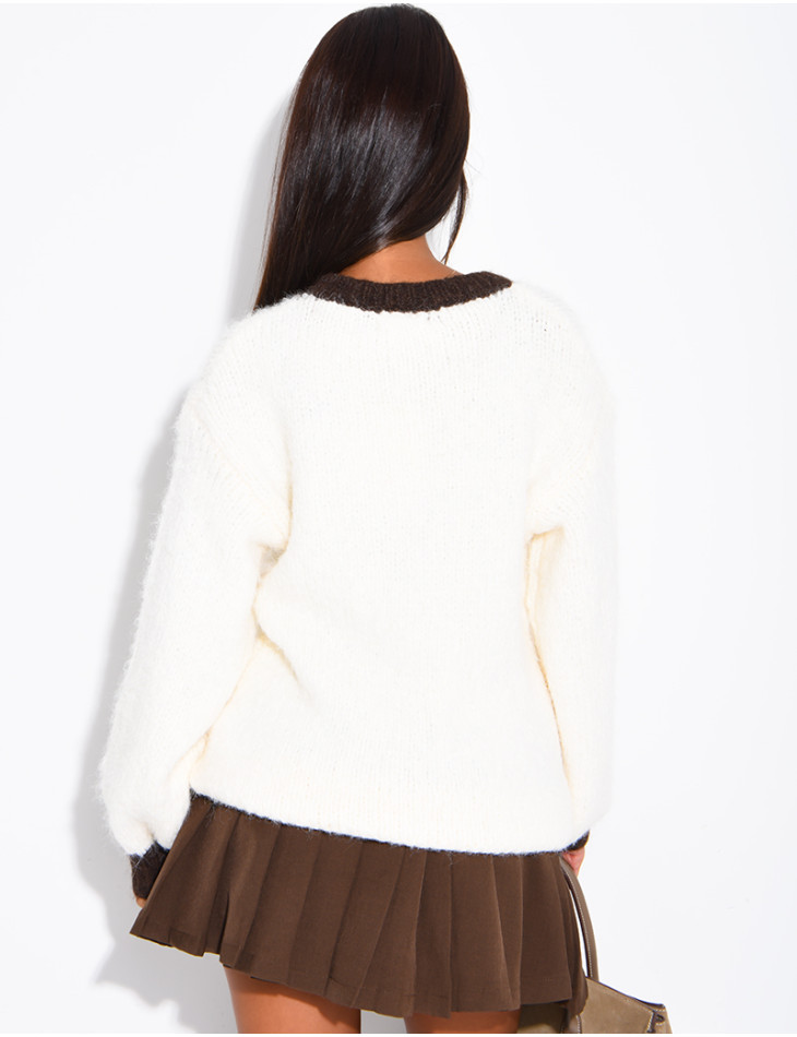 Pull oversize en laine "Brooklyn"