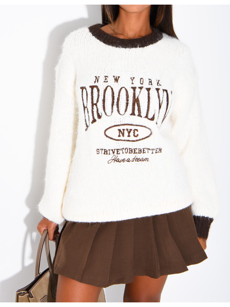 Pull oversize en laine "Brooklyn"
