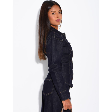 Fitted denim jacket