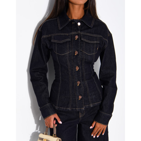Fitted denim jacket