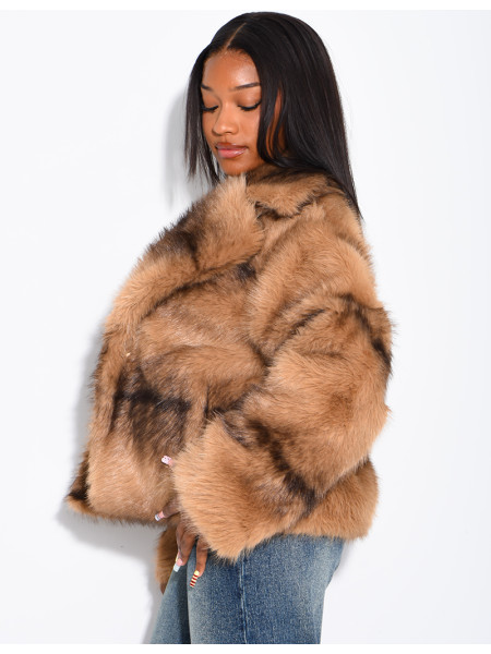 Short faux fur jacket