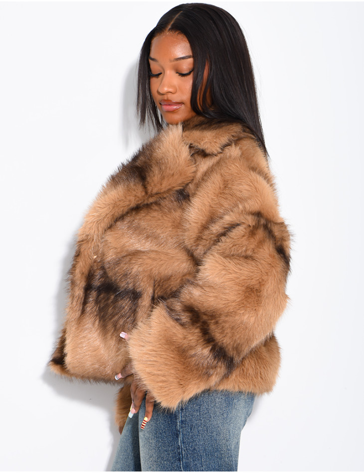Short faux fur jacket