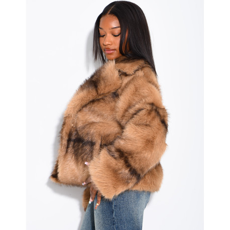 Short faux fur jacket