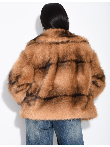 Short faux fur jacket