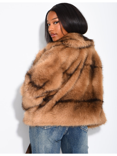 Short faux fur jacket