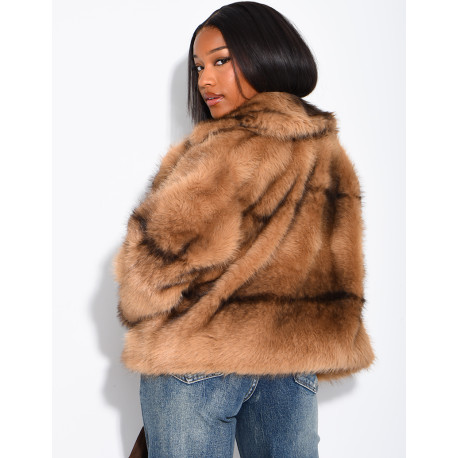 Short faux fur jacket