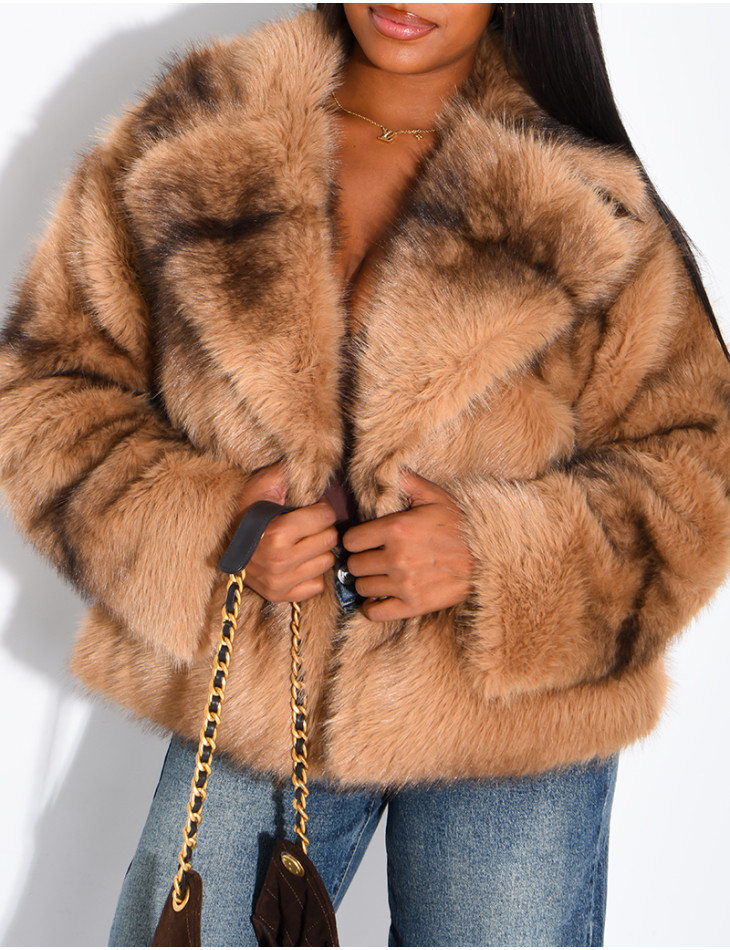 Short faux fur jacket