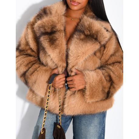 Short faux fur jacket