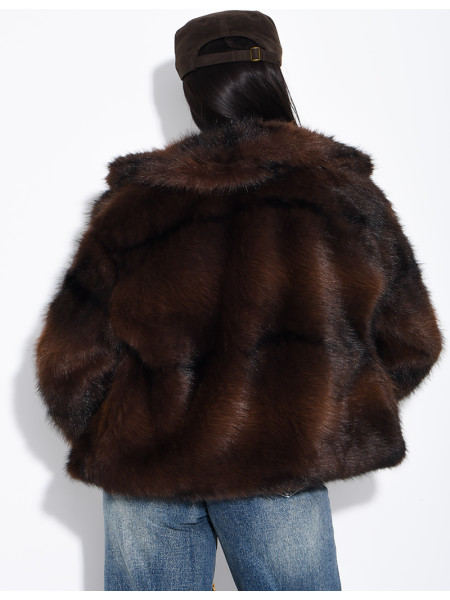 Short faux fur jacket