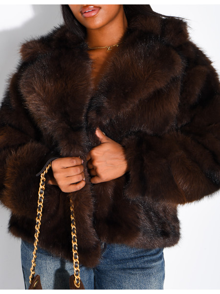 Short faux fur jacket